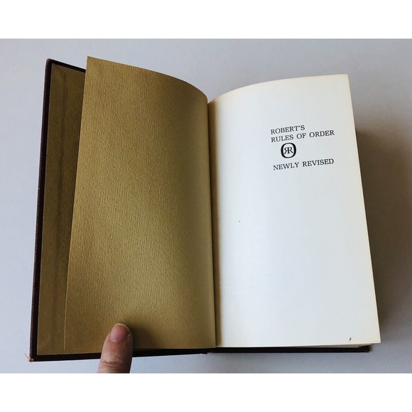 Vintage 1970 Robert’s Rules of Order HC Cloth Book Parliamentary Procedure Laws - Picture 4 of 14